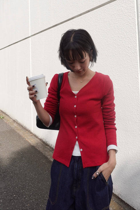 ニットフィットカーデ